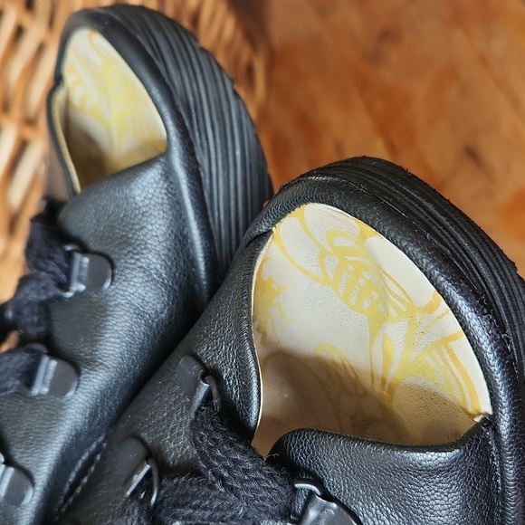 FLY London Mousse Black Lace Up Platform Wedge Sz 39 US 8 - Picture 13 of 14